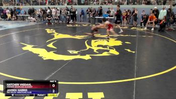 77 lbs Quarterfinal - Hatcher Vigdahl, Pioneer Grappling Academy vs Jaxsen Harris, Mid Valley Wrestling Club