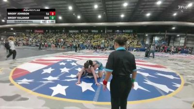 185 lbs Quarterfinal - Brody Johnson, Flandreau vs Brody Kalahar, Black Hills Wrestling Academy