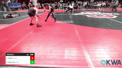 90 lbs Rr Rnd 2 - Jace Keim, Wagoner Takedown Club vs Chief Bourne, Mojo Grappling Academy