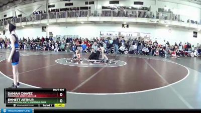 43 lbs Champ. Round 1 - Damian Chavez, Mishawaka Wrestling Club vs Emmett Arthur, Bloomington South Wrestling Club