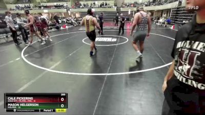 285 lbs Round 1 (4 Team) - Tristen Brennan, Holmen vs Cisco Jimenez, Gale-Ett.-Tr./Mel.-Min.