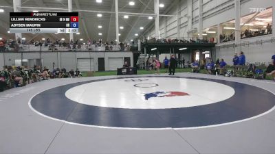 145 lbs Lillian Hendricks, Ohio Red vs Adysen Maupin, Oregon