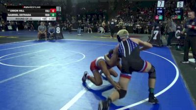 132 lbs Round Of 32 - Orion Hill, Folsom (SJ) vs Gabriel Estrada, Frontier (CS)