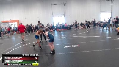 80 lbs Cons. Round 3 - Holden Carpenter, Legacy Elite Wrestling vs Roman Borneman, Swamp Rabbit Wrestling