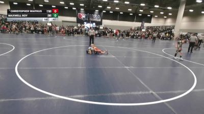 56 lbs Cons. Quarters - Maxwell Roy, Standfast Wrestling Club vs Christopher Waitkus, Team Tulsa Wrestling Club