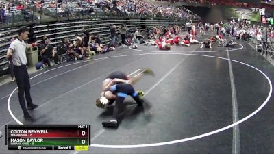 75 lbs Round 3 (6 Team) - Mason Baylor, Indiana Gold vs Colton Benwell, Team Rogue