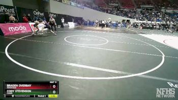 5A-106 lbs Champ. Round 1 - Cody Stevenson, Canby vs Braden Overbay, Ridgeview