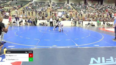 84 lbs Quarterfinal - McKinley Mann, Guerrilla Wrestling Academy vs Hudson Durham, Georgia