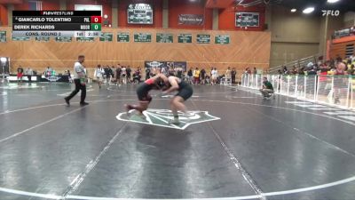 184 lbs Cons. Round 2 - Derek Richards, Moorpark College vs Giancarlo Tolentino, Palomar College