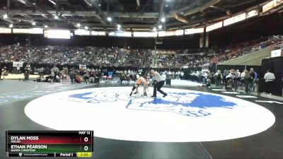 2A 160 lbs Champ. Round 1 - Ethan Pearson, Nampa Christian vs Dylan Moss, Malad