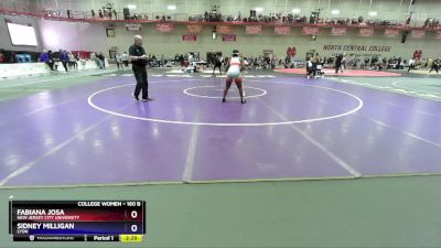 160 B Quarterfinal - Fabiana Josa, New Jersey City University vs Sidney Milligan, Lyon