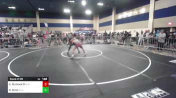 120 lbs Round Of 128 - Kai Duckworth, Scripps Ranch HS vs Kaio Sims, Gold Rush Wr Ac