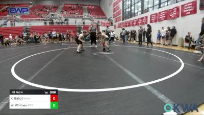 83 lbs Rr Rnd 4 - Kolt Babot, Newkirk Takedown Club vs Wrigley Whitney, Standfast