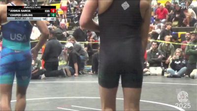 122 lbs Cons. Semi - Joshua Garcia, Red Star Wrestling Academy vs Cooper Carling, Sierra Sabers