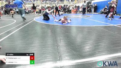 37-40 lbs Semifinal - Pyper Patterson, Unafiliated vs Tatum Jones, Tonkawa Takedown Club