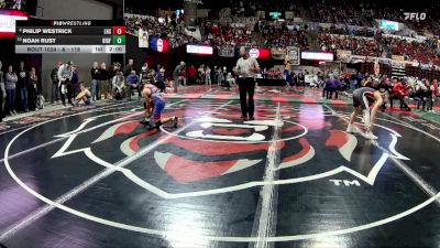 A - 118 lbs Champ. Round 1 - Noah Rust, Bigfork vs Philip Westrick, Lockwood (Billings)