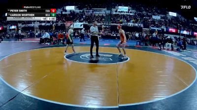 AA - 103 lbs Champ. Round 1 - Peter Smith, Flathead (Kalispell) vs Carson Worthen, Belgrade