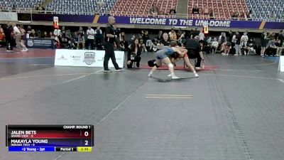 101 lbs Round 1 (16 Team) - Jalen Bets, Grand View vs Makayla Young, Indiana Tech