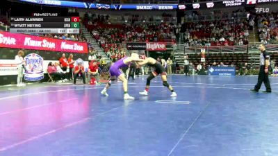 3A-150 lbs Champ. Round 1 - Laith Alawneh, Iowa City, City High vs Wyatt Heying, Spencer