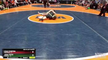 152 lbs Finals (8 Team) - Cole Porten, Wauconda vs Josh Hock, Geneseo