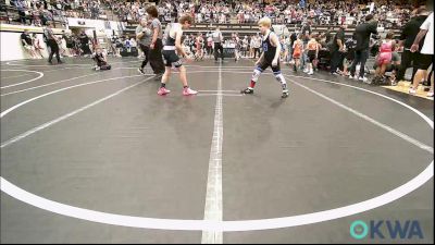 84 lbs Consolation - David Wilson, Newcastle Youth Wrestling vs Mason Morgan, Marlow Outlaws