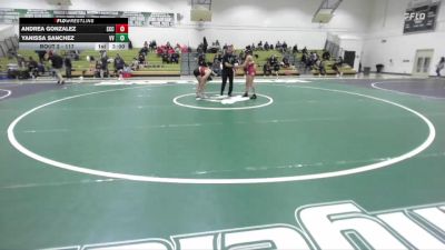117 lbs Round 1 - Yanissa Sanchez, Victor Valley College vs Andrea Gonzalez, Sacramento City College