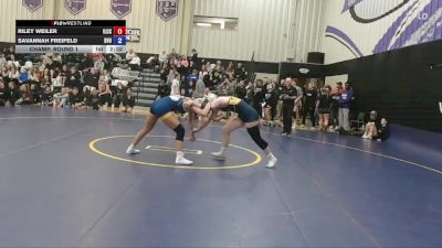 138 Open Champ. Round 1 - Savannah Freifeld, Buena Vista vs Riley Weiler, Iowa Lakes CC