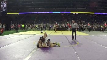 D3-113 lbs Cons. Round 3 - Chris Campbell, Algonac HS vs Hunter Sanford, Mason County Central HS