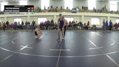 165 lbs Champ. Round 2 - Peyton Brooks, Albion vs Brayden Kuhling, Mount St. Joseph