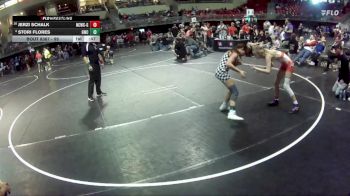 95 lbs Cons. Round 5 - Jerzi Schalk, Nebraska City Wrestling Club - Girls vs Stori Flores, Gering Wrestling Club