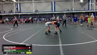 96 lbs Round 2 (8 Team) - Trenton Clark, Headhunters vs Logan Donlon, Ruthless WC