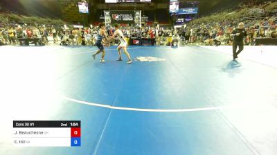 150 lbs Cons 32 #1 - Joseph Beauchesne, OH vs Elijah Hill, VA