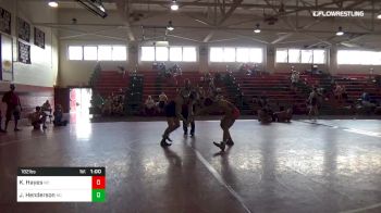 182 lbs Consolation - Kurt Hayes, Nc vs Josh Henderson, Nc