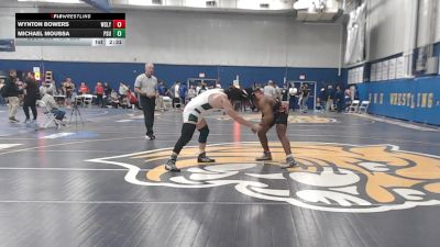 197 lbs Consi Of 4 - Wynton Bowers, Wesleyan (CT) vs Michael Moussa, Plymouth State