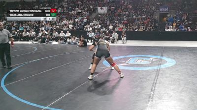 Girls 145 lbs 1st Place Match - Neviah Varela-Marquez, Sandia vs Kayliana Chavez, Kirtland Central