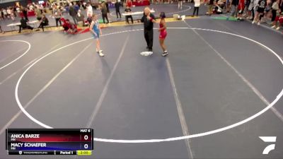 112 lbs Round 4 - Anica Barze, MN vs Macy Schaefer, MN