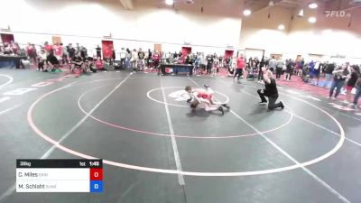 38 kg Cons 16 #1 - Carson Miles, Grindhouse Wrestling Club vs Mason Schlaht, Sunkist Kids/Monster Garage