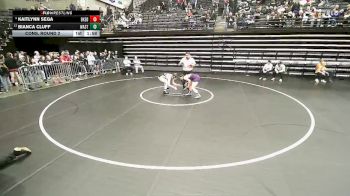 5A 145 lbs Cons. Round 2 - Kaitlynn Sega, Box Elder vs Bianca Cluff, Wasatch