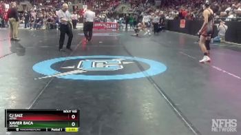 4A 107 lbs Quarterfinal - CJ Saiz, Aztec vs Xavier Baca, Deming