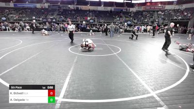 70 lbs 5th Place - Kash Bidwell, Elk County Wrestling vs Aaron Delgado, Tuttle Wrestling