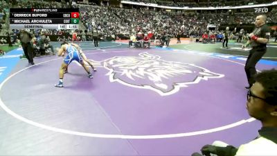 113-2A Semifinal - Derreck Buford, Crowley County vs Michael Archuleta, Center