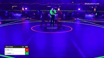 53 lbs Semifinal - Brodie Hill, Pomona Elite vs Aaron Lopez, Red Wave Wrestling