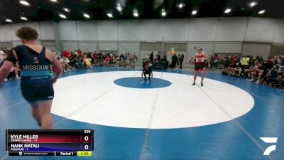 220 lbs Round 2 (8 Team) - Kyle Miller, Pennsylvania vs Hank Natali, Missouri