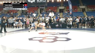 132 lbs Champ. Rd Of 16 - Paul Kenny, New Jersey vs Kaleb Pratt, Illinois