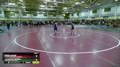 95 lbs Round 1 - Piper Haase, Lemmon/McIntosh Cowboys vs Layndon Dewell, Governor Wrestling