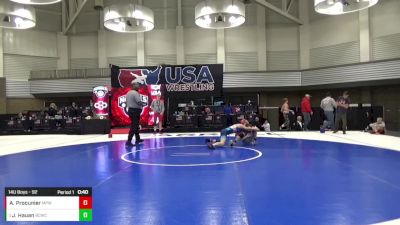 14U Boys - 92 lbs Quarters - Jace Hauan, Bear Cave Wrestling Club vs Asher Procunier, Michigan Premier WC