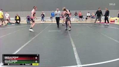 160 lbs Round 3 (10 Team) - Nolen Baker, Terps Xpress vs Nikolai McKay, Wolfpack WC