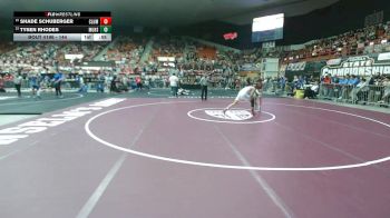 144 lbs Cons. Round 1 - Shade Schuberger, Columbus HS vs Tysen Rhodes, Mulvane HS