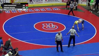 96 lbs Round Of 32 - Crew Musselman, Chestnut Ridge vs Brooks Wilson, Hempfield