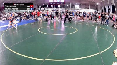 155 lbs Cons. Round 5 - Callie Carr, R13 Wrestling vs Arianna Fowler, Samurai Wrestling Club